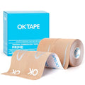 OK TAPE Synthetic Kinesiology Tape Prime 2 Roll, 2in×16.4ft-Beige - color: Beige, size: 2 Rolls