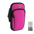 Adjustable Strap Cellphone Arm Bag Wallet Pouch Armband for Cell Phone Keys Cards Walking Jogging Running Hiking Trekking Gardening Skating for iPhone 6 6S 7 8 X XR XS 11 12 Max Pro Plus Samsung -Rose - color: J/Adjustable Rose Bag for Any Arm