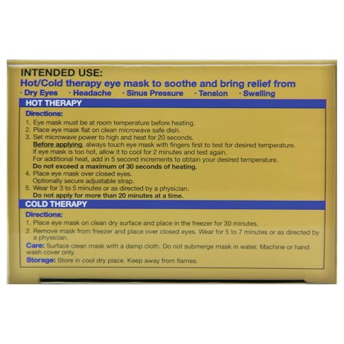Oasis Rest & Relief Reusable Hot Cold Therapy Eye Mask