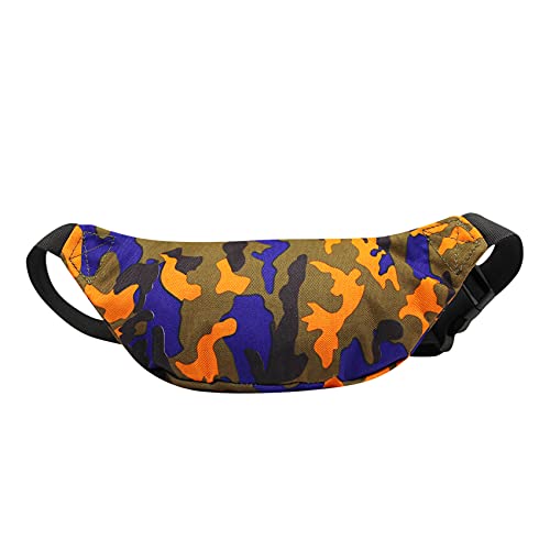 AIBEARTY Fashion Fanny Pack Small Checkered Waist Pack Belt Waist Bag Pack Pouch with Adjustable Strap for Sport Running,Camping,Trip - color: Brown