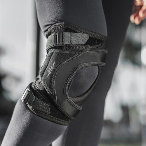 DonJoy Tru-Pull Lite Knee Brace (Black, Right Leg, Large) - size: Large, style: Right Leg