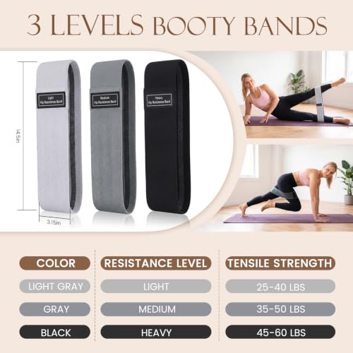 JELUTAR Pilates Kit for Women Home Workout, Pilates Equipment Set - color: Black