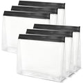 6 Pcs Clear Leak Proof Freezer Bag Reusable Ice Storage Bags 10 x 7.3 inch Ice Cube Bags, Durable Cube Storage Bag Freezer Holder Container with Secure Zip Seal Close Design for Travel Food Cocktails