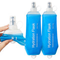 500ml Soft Flask, Soft Water Bottle for Hydration Packs, Running, Hiking, Cycling and Climbing - 2Pcs Blue - color: 500ml, 2 blue