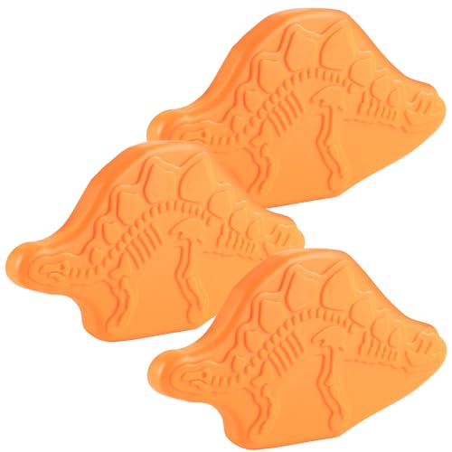 Kids Hard Ice Packs 3 Pack, Slim Reusable Freezer Packs for Lunch Boxes - color: Dinosaur