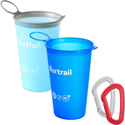 Collapsible Cup Foldable Running Water Cup,200 ml/6.8 fl oz-2Packs Color Mixing Protable Collapsible Cups for Traveling Backpacking Running-BPA Free,SeaBlue & SkyBlue - color: 2 Pcs Sky Blue+Sea Blue