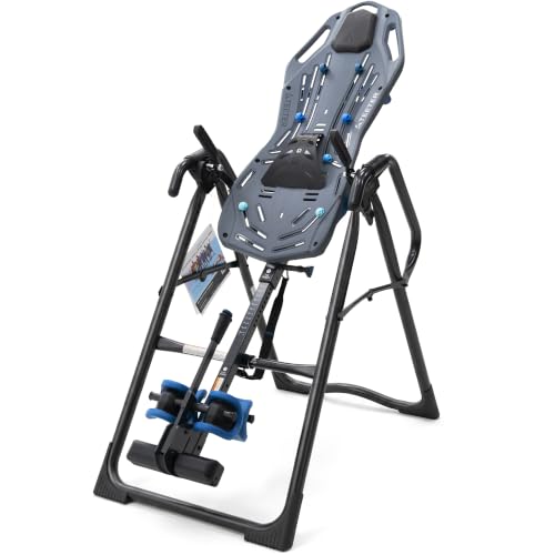 Teeter FitSpine X3 Inversion Table w/ Accessories for Back Pain Relief, Deluxe Easy-Reach Ankle Lock, FDA Registered, UL Safety Certified, 300 lb Capacity, Designed & Patented in USA