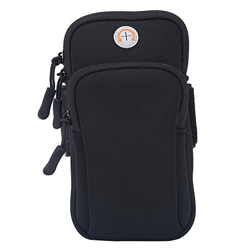 Armband Phone Holder for Running, Adjustable Sports Arm Bag with Key Pocket for, Gym Workout, Cycling, Fitness up to 6 inch