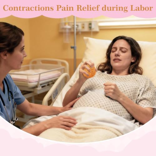 Gwabee 2 Pcs Massage Birthing Balls, Acupressure Balls for Labor Pain - color: Cedarwood Ball