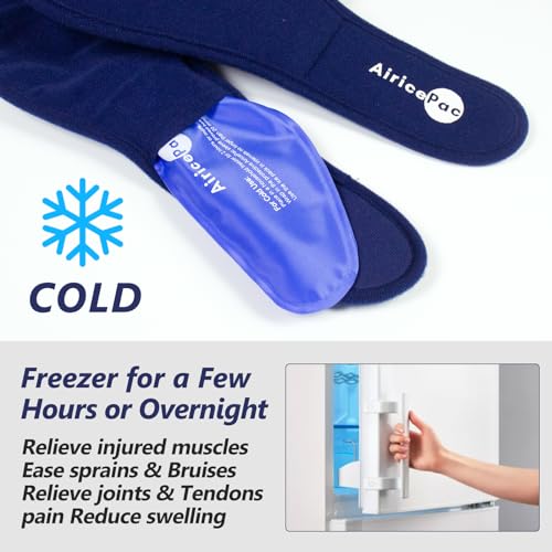 AiricePac Wisdom Teeth Ice Pack Head Wrap, Face Ice Pack for Jaw Oral Surgery Pain Relief for TMJ, Teeth Removed, 4 Cold Therapy Gel Packs Reusable, Blue - style: FACE ICE PACK