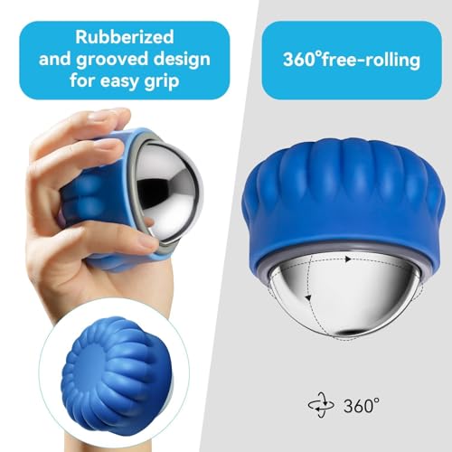 iECO Massage Ice Roller Ball Cold & Heat Therapy Plantar Fasciitis Roller - color: Blue