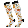 Wusikd Heartbeat Symbol Compression Socks for Women and Men Circulation Black Long Socks for Athletic Running 1 - color: Autumn