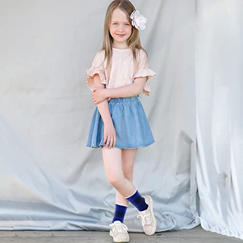 Haysandy 4 Pcs Kids Ankle Brace Support, Dark Blue, 5-10 Years - color: Dark Blue, size: 5-10 Years