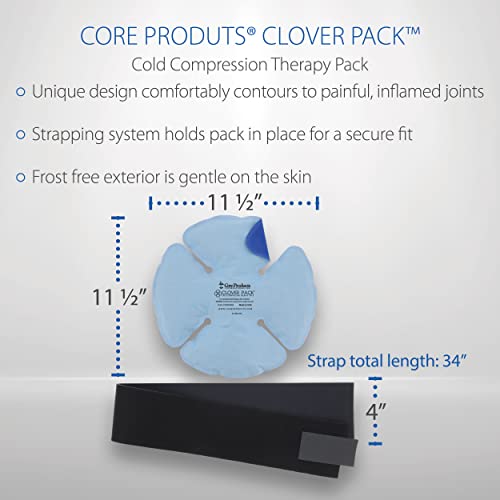 Reusable Hot & Cold Therapy Pack for Knee, Back, Shoulder & Ankle Pain (One Size) - size: Clover 11.5 x 11.5 Inch