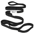 Abiarst Stretching Strap Yoga Straps for Physical Therapy, 10 Loops Non-Elastic Stretch Band for Pilates, Flexibility, Exercise and Gymnastics - color: 1-Pack (Black)
