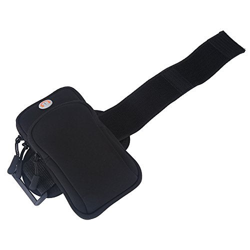 Armband Phone Holder for Running, Adjustable Sports Arm Bag with Key Pocket for, Gym Workout, Cycling, Fitness up to 6 inch