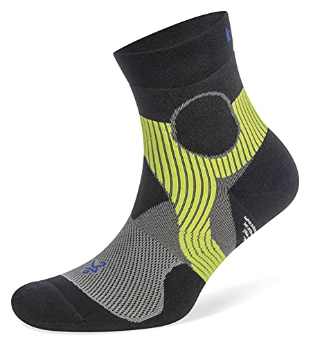 Quarter Support Socks by Balega - color: Light Grey/Black, size: Medium