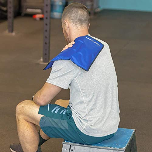 2 Pack Large Ice Packs for Injuries | 11" x 14.5" | Hot & Cold Pack | Reusable Gel Pack, Durable Construction, & Flexible When Frozen - color: Blue, size: 11x14.5 Inch (Pack of 2)