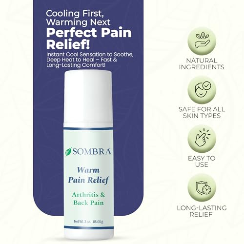 Sombra Warm Pain Relief 3 oz Roll-On Arthritis, Back Pain & Pre-Exercise - size: 3 Ounce (Pack of 1)