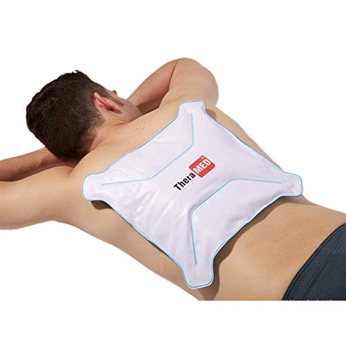 Thera-Med Therapeutic Icycold Back Pad, Portable Ice Packs for Back Pain and Body Inflammation, Reusable Soothing Cooling Gel Wraps, Adjustable & Flexible for Neck, Joint Pain, or Muscle Soreness