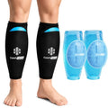 ComfiTECH Dual-Gel Shin Splint Ice Pack Wrap with 30-Min Cooling, M, 2P - size: Medium