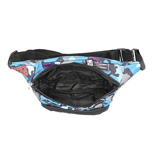 AIBEARTY Fashion Fanny Pack Small Checkered Waist Pack Belt Waist Bag Pack Pouch with Adjustable Strap for Sport Running,Camping,Trip - color: Blue 02