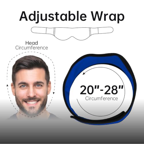 Wisdom Teeth Ice Pack Head Wrap Jaw Face Ice Pack with 4 Gel Packs - color: Royal Blue