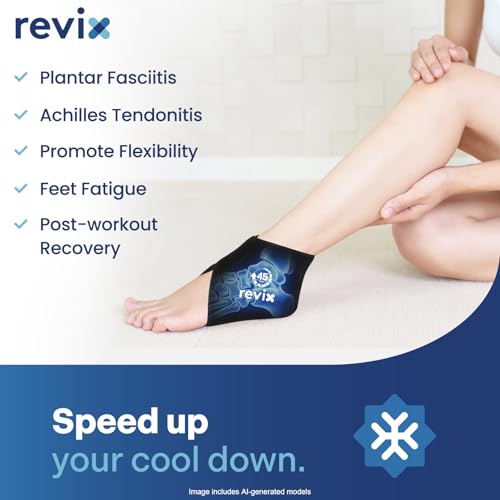 REVIX Ankle Ice Pack Wrap for Plantar Fasciitis, 45-Min Long Lasting Cold - style: 1 Pack