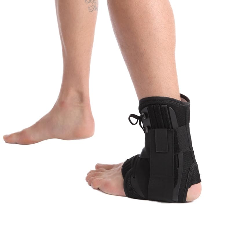 Ankle Brace for Sport Left Right Wear Ankle Support Sleeve for Sprain Protection Breathable foot Cover for Running Basketball Volleyball Tennis size L