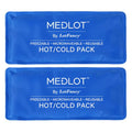 LotFancy Ice Pack for Injuries, Pack of 2, Reusable Hot Cold Pack for Therapy, Cooling or Heating Pad for First Aid, Back Shoulder Neck Head Feet Pain Relief, 11 x 5 Inches - style: 11x5in(Pack of 2)