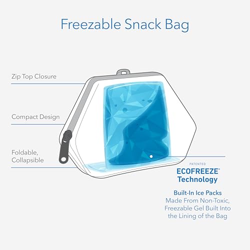 PackIt Freezable Snack Bag, Mermaids - color: Mermaids