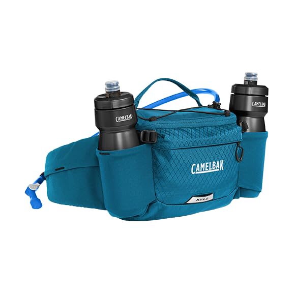 CamelBak M.U.L.E. 5 Mountain Bike Gravel Waist Belt Hydration Pack - color: Moroccan Blue