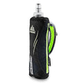 JEELAD Soft Folding Water Bottles TPU Collapsible Flask Ideal for Hydration Vest Running Hiking Cycling Outdoor - color: Black 500ml Handheld Bottle