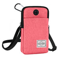 HOTEMIA Cell Phone Purse Waist Pack Bag Travel Crossbody Bag Wristband Sport Armband Wallet with Removable Shoulder Strap (Pink) - color: Pink