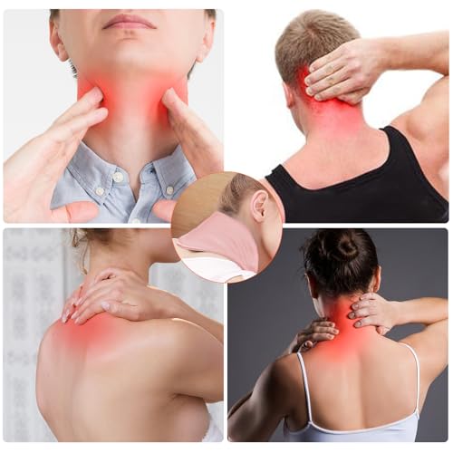 Neck Heating Pad, ARRIS Small Portable Heated Neck Wrap with Adjustable Time and Temperature Control, USB Powered Neck Pain Relief, Stiffness Relief or Postoperative Recovery Pink - color: Pink