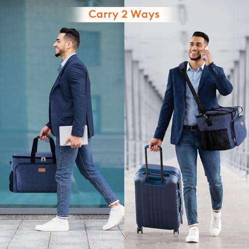 Lifewit Insulated Lunch Box for Men, Lunch Bag Cooler Women, 48-Can 33L - color: Dark Blue, size: Mega (33L)