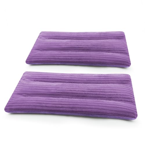 Microwave Heating Pad 6 x 12 Heating Pad Mini Microwave, Microwave Bean Bag Heating Pad for Neck and Shoulders, Moist Heat Pack Pillow Warm Compress for Knee, Joints, Wrist (Purple) - 2 Pack - color: 6 X 12" Purple - 2 Pack