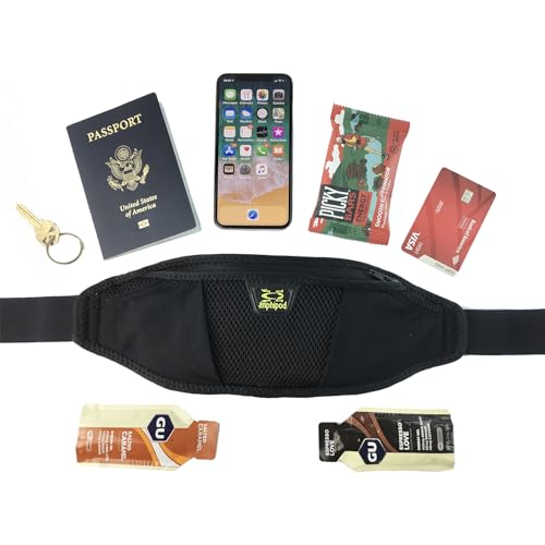 Amphipod AirFlow Endurance Waistpack, Runners Storage Fanny Pack Waist Bag - color: Black
