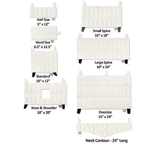 Chattanooga Hydrocollator Moist Heat HotPacs - Neck Contour - size: 24 Inch (Pack of 1)