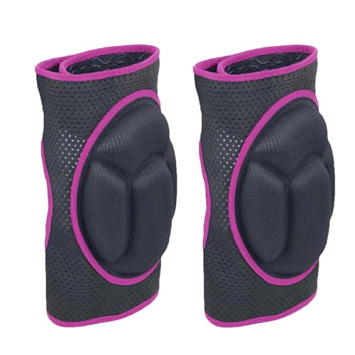 Gardening Knee Pads for Men/Women, Adjustable Mesh Fabric, Pink M (1 pair) - color: Pink, size: Medium