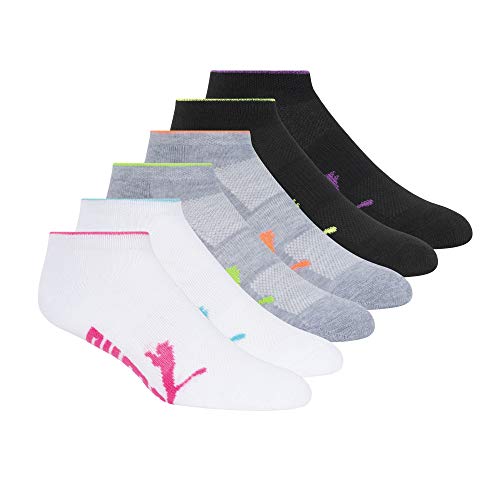 PUMA Women's Low Cut Socks (6-Pack) - color: White Multi