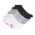 PUMA Women's Low Cut Socks (6-Pack) - color: White Multi