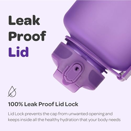 Hydracy 2L Large Water Bottle, Shatterproof, BPA Free Tritan Plastic, Leakproof, Zero Condensation, With Detachable Carry Strap, Spillproof Lid, Convenient Silicon Spout, Recommended for Gym, Yoga - color: Berry Blue, size: 64 oz