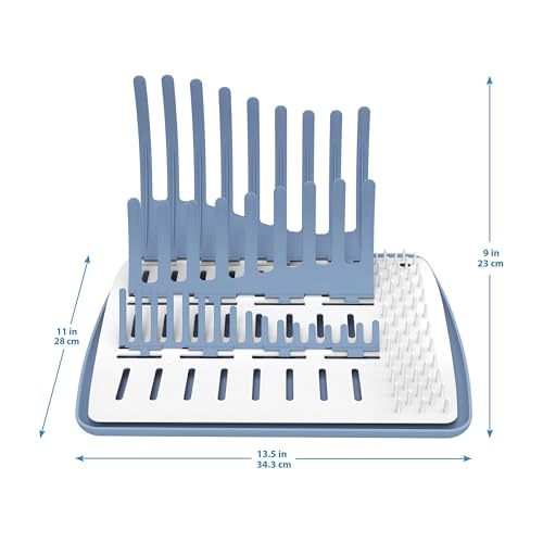 Dr. Brown's Folding Baby Bottle Drying Rack for Easy Storage - Dry Nipples,Pacifiers and Other Baby Essentials,BPA Free,(Pack of 6) - color: Folding Drying Rack (Pack of 6)