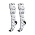 Compression Socks Knee High Support Stockings Women Men - color: Cute Goldendoodle
