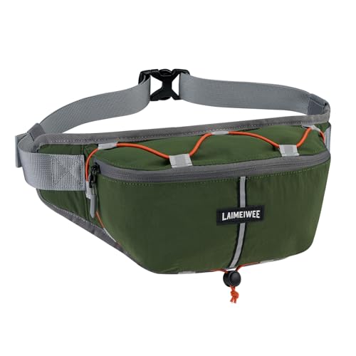 2L Fanny Pack for Women Men, Anti‑theft Waist Bag with RFID Blocking - color: Green