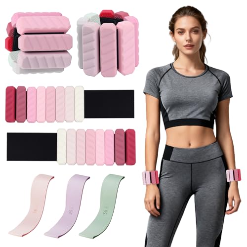 Ankle Weights & Resistance Bands Set for Women Adjustable