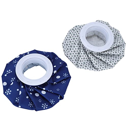 Sorandy 2pcs 6in Small Reusable Ice Bags Hot Water Bag with Cover, Ice Pack for Injuries, No Leak Waterproof Ice Pack Bags for Pain Relief, Swelling, Wisdom Teeth, Headache