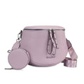Montana West Crossbody Bag for Women, Vegan Leather Bum Bag with Coin Purse - color: Lavender