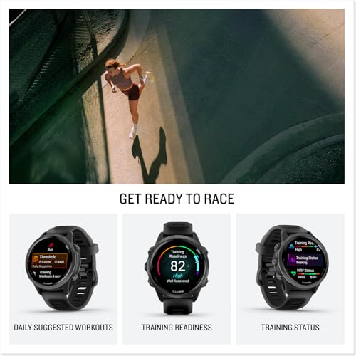 Garmin Forerunner® 570, 42mm, Aluminum, Black - color: Slate with Black Band, size: 42mm